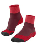 FALKE Women's TK2 Explore Short W SSO Wool Thick Anti-Blister 1 Pair Hiking Socks, Red (Merlot 8117), 4-5