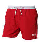 BOSS Men's Starfish Swim_Short, Bright Red620, S