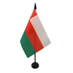 AZ FLAG Drapeau de Table Oman 15x10cm - Petit Drapeaux DE Bureau omanais 10 x 15 cm