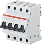 ABB S200 Circuit Breaker Type Z, Pole 3P+N 4A System Pro M Compact DIN Rail Mount