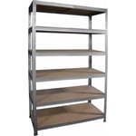 Shelfplaza - pro 230x90x40 cm Étagère charge lourde galvanisé / etagere metal 6 plateaux / capacité d' étagere métallique 166kg / meuble etagere