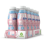 UFIT Lite 15g Protein Shake, Fat Free, No Added Sugar, Lactose Free – Strawberries & Cream Flavour Ready To Drink (Pack of 10 x 310ml)