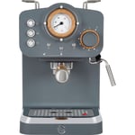 Swan Nordic SK22110GRYN Espresso Coffee Machine - Grey