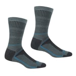 Regatta Womens/Ladies Samaris 3 Season Boot Socks (Stormy Sea/Niagra Blue) - Dark Grey - Size UK 6-8