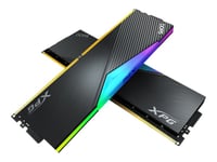 Xpg Lancer Rgb - Ddr5 - Sats - 64 Gb: 2 X 32 Gb - Dimm 288-Pin - 6000 Mhz / Pc5-48000 - Cl30 - 1.35 V - Ej Buffrad - On-Die Ecc - Svart