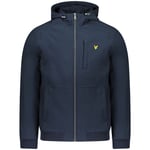 Lyle & Scott Mens Branded Dark Navy Blue Softshell Jacket material_nylon - Size Small