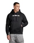 G-STAR RAW Men's Flight Deck Loose Hooded Sweat Sweatshirt, Black (Dk Black D24373-d557-6484), M