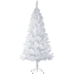 Tectake - Sapin de Noël Artificiel en Blanc Détaillé et fidèle à la nature - blanc