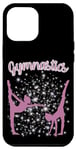 Coque pour iPhone 15 Pro Max Gymnastique Violet Blanc Gymnaste Athlète Sport