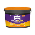 METYLAN Ovalit Ultra, colle prête à l'emploi renforcée pour revêtements muraux plastiques et PVC -Convient aux pièces humides - Seau 18kg