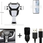 Car holder air vent mount for Nokia G60 5G cell phone mount