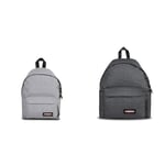 EASTPAK Orbit Petit Sac à Dos, 34 cm, 10 L, Gris (Sunday Grey) & PADDED PAK'R Sac à Dos, 27 L - Black Denim (Gris)