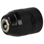 vhbw Mandrin à serrage rapide compatible avec Milwaukee PDE 16 RP, 16 RPQ, 13 RQ, 13 RX, 13 RPQ pour perceuse sans fil noir