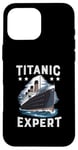 Coque pour iPhone 16 Pro Max Titanic Expert – White Starline RMS Titanic Garçons Filles