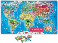 Janod - J05500 - Puzzle - Monde Magntique