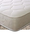 Starlight Beds Spin Top European Small Single Memory Foam Mattress. Sprung 80x200 Mattress with Memory Foam Layer. Soft/Plush Firmness, White - 80cm x 200cm