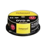 Intenso® DVD-R 4,7GB 16x Speed - 25 stk. På spindel