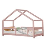 Benlemi Lit cabane Enfant Lucky 90 x 160 Rose Pastel