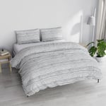 Italian Bed Linen PRINTED COLORS Duvet Cover Set, Made in Italy, Straits Smoke, Double