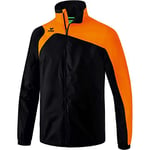 Erima Club 1900 2.0 Veste de Pluie Mixte Enfant, Noir/Orange, FR : XXXS (Taille Fabricant : 116)