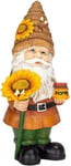 Statue De Gnome Du Festival Des Abeilles, Poupée Elfe Nain Sans Visage En Résine, Sculpture Avec Ornement De Tournesol, Décoration De Jardin Pour La Maison, Style 2