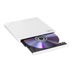 LG Super-Multi Portable Slim 8x External USB DVD Rewriter - White (GP60NW60)