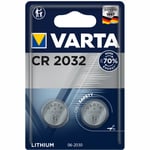 CR2032 3V Lithium Knappcellsbatteri 2-pack