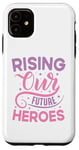 Coque pour iPhone 11 Citation de motivation inspiration, discours positif, message mignon