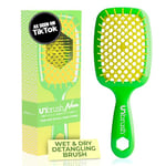 FHI Heat UNbrush Brosse démêlante pour un brossage sans douleur sur tous les types de cheveux humides ou secs — Poils antistatiques DuoFlex durables, poignée légère, brosse à cheveux ventilée