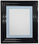 FRAMES BY POST Cadre photo, passe-partout bleu, format A2 pour photo A3 (verre plastique)