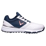 Callaway Men's Chev Golf Shoe, White Navy Red, 8.5 UK