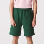 Lacoste Mens Branded Bands Soft Cotton Shorts in Green material_cotton - Size X-Small