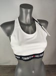 Tommy Hilfiger Mid Intensity Tape Racer Support Bra UK 12 Medium GENUINE D333