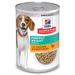 Hill's Science Plan Canine Adult Perfect Weight Small & Mini Chicken & Veg. 12x363 g