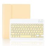 Étui de protection avec amovible bluetooth clavier pour Apple iPad Air 2019/ iPad Pro 10.5 2017 -Jaune