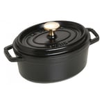 Staub La Cocotte Pata Ovaali 17 cm, Valurauta Musta 40509-482-0