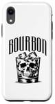 Coque pour iPhone XR Crâne de whisky bourbon - squelette vintage amateur de whisky