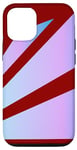 iPhone 13 Perspective Gradient Pink Blue Dark Red Optical Stripes Case