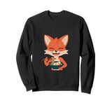 Happy Fox with Ramen Kawaii Food Design Sweatshirt