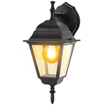 Aigostar Applique Murale Exterieur IP44 Imperméable Applique Exterieur E27 Lampe Mural avec écran transparent. Parfaite pour balcons, porches ou terrasses, ampoules non incluses. Vintage B