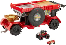 Hot Wheels Monster Trucks Camion Piste Geante Coffret de Jeu pour Petites Voi...