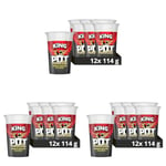 Pot Noodle Bombay Bad Boy King Pot Vegetarian quick to make noodles 12x 114 g (Pack of 3)