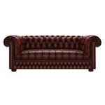 The English Chesterfield Co. CROMWELL CHESTERFIELD 3-SITS ANTIQUE CHESTNUT