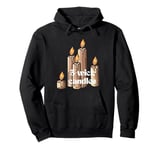 Girls love 3-wick candles black flame candle fant Groovy Pullover Hoodie