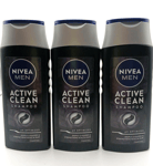 3X NIVEA Men Active Clean Shampoo, 250 ml - B72