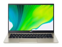 Acer Swift 1 SF114-34 - Intel Celeron - N4500 / jusqu'à 2.8 GHz - Windows 10 Home 64 bits en mode S - UHD Graphics - 4 Go RAM - 64 Go eMMC - 14" IPS 1920 x 1080 (Full HD) - Wi-Fi 6 - or safari - clavier : Français