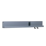 Muuto - Folded Shelves Large, Blue Grey - Hyllor & Hyllsystem - Johan van Hengel - Svart - Metall