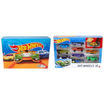 Hot Wheels Coffret De 20 Voitures, Camions Et Voitures Jouets À L'Échelle 1:64 avec Détails Et Décor & Coffret De 10 Voitures, Véhicules Jouets À L'Échelle 1:64 avec Détails Et Décors Réaliste