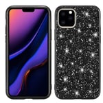 Glitrende iPhone 11 Pro cover - Sort