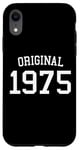 Coque pour iPhone XR Original 1975, 50 ans pour homme et femme, 50e anniversaire